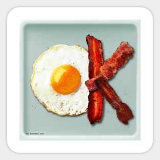 OK egg and bacon Sticker